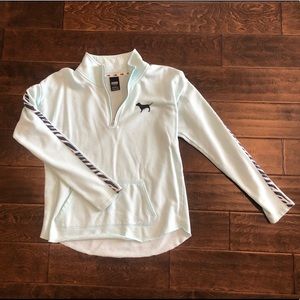 Victoria’s Secret PINK quarter zip mint color